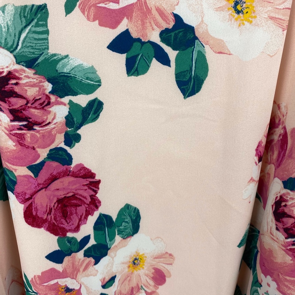 Socialite Blush Floral Scalloped Cami Size XL New! - Picture 10 of 13